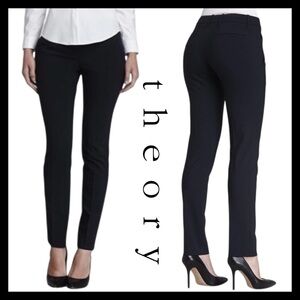 Theory Women’s Luxury Wool Blend Louise Urban Career Work Attire Pants Size (6)